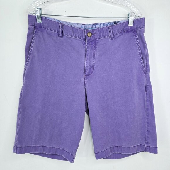 Tommy Bahama Washed Purple Flat Front Chino Shorts - Picture 1 of 9